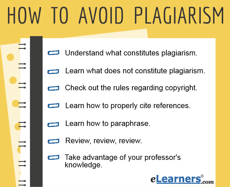 Help writing an essay on three ways to avoid plagiarism